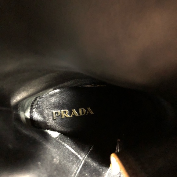 PRADA Brown suede boots size 36.5 - Picture 4 of 8